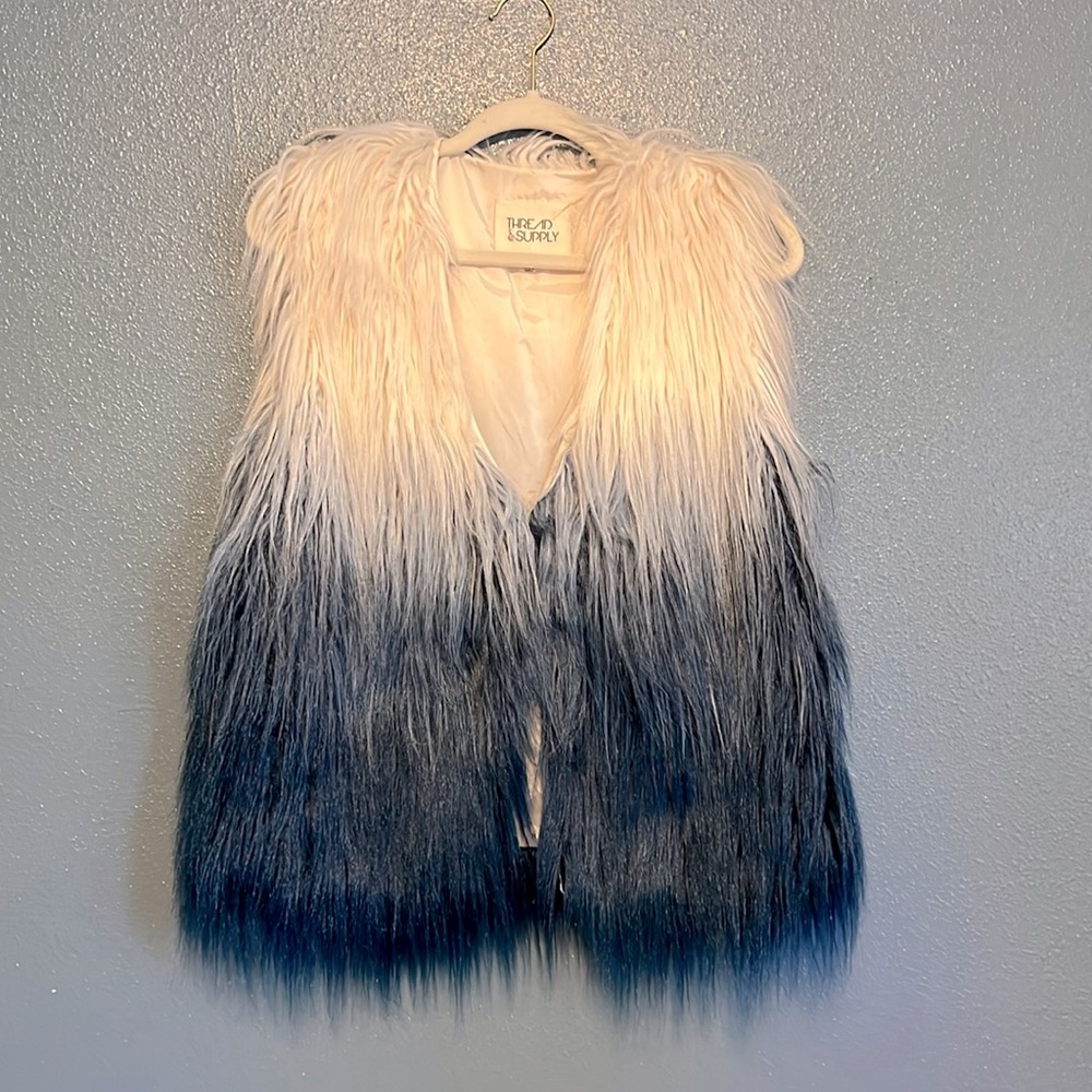 Faux fur vest